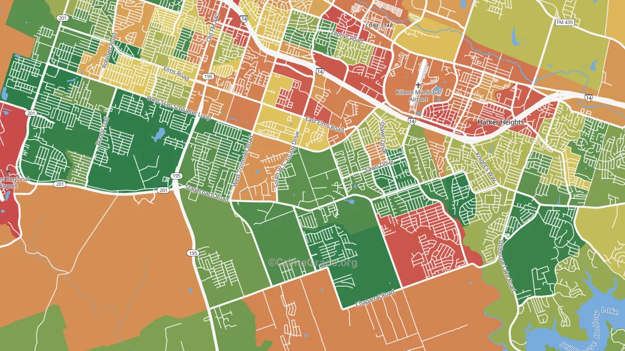 76542, TX Map of Theft Rates