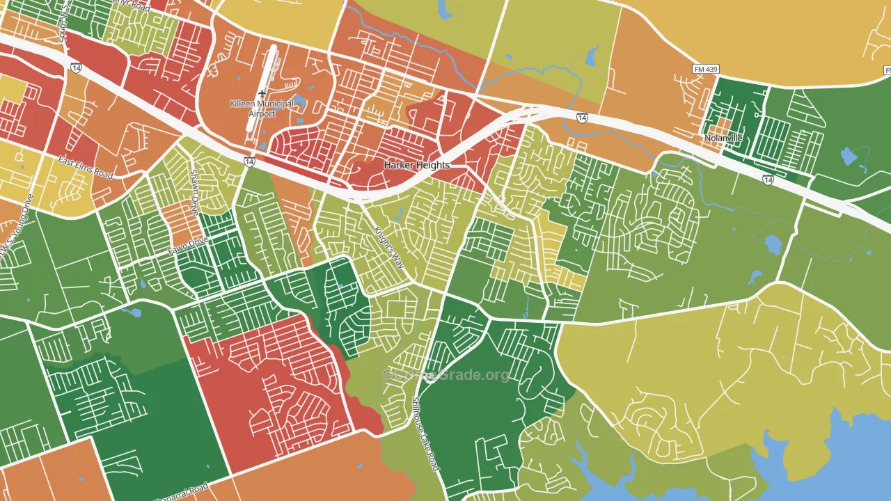 76548, TX Map of Theft Rates