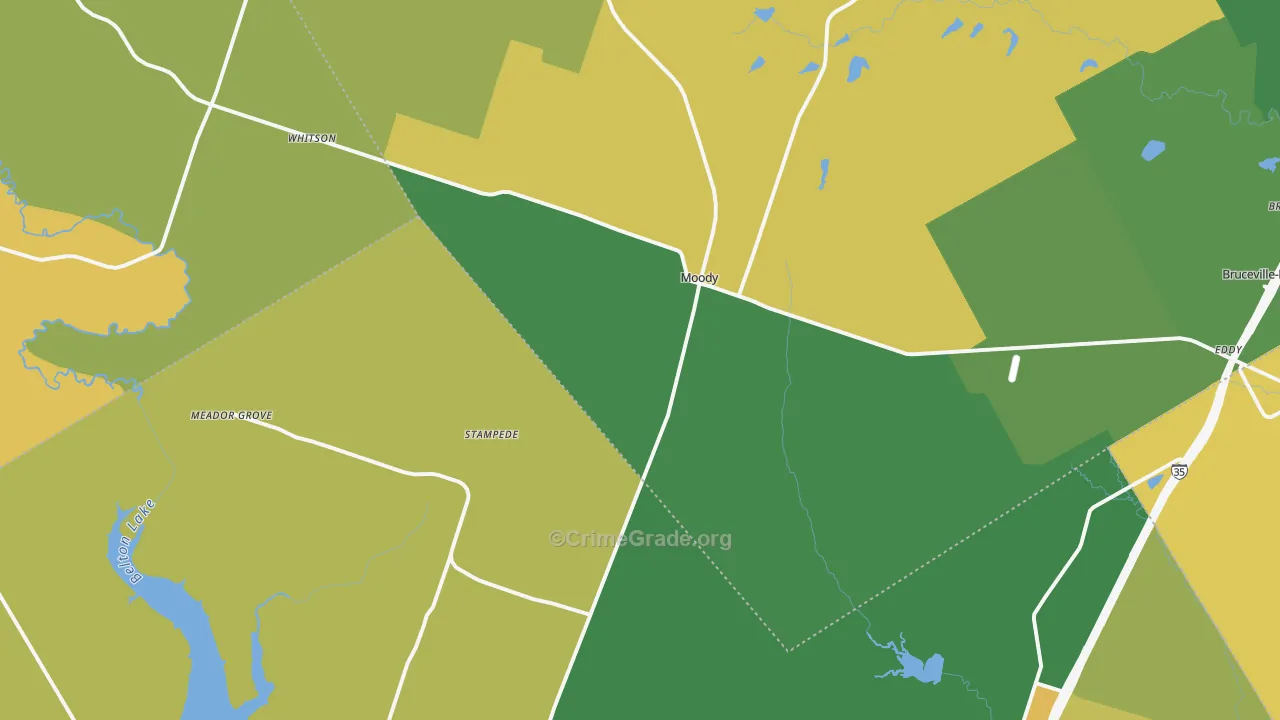76557, TX Map of Theft Rates
