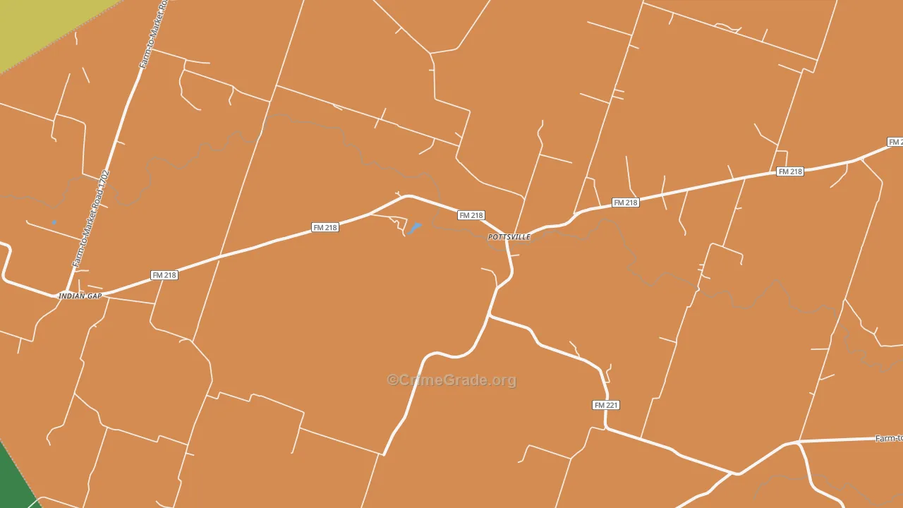 76565, TX Map of Theft Rates