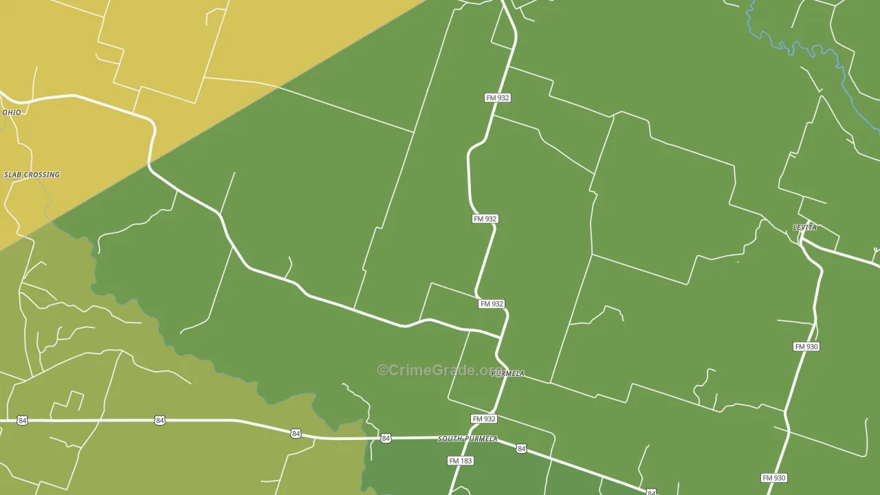 76566, TX Map of Theft Rates