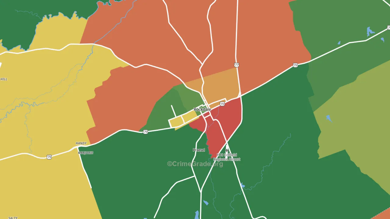 76567, TX Map of Theft Rates