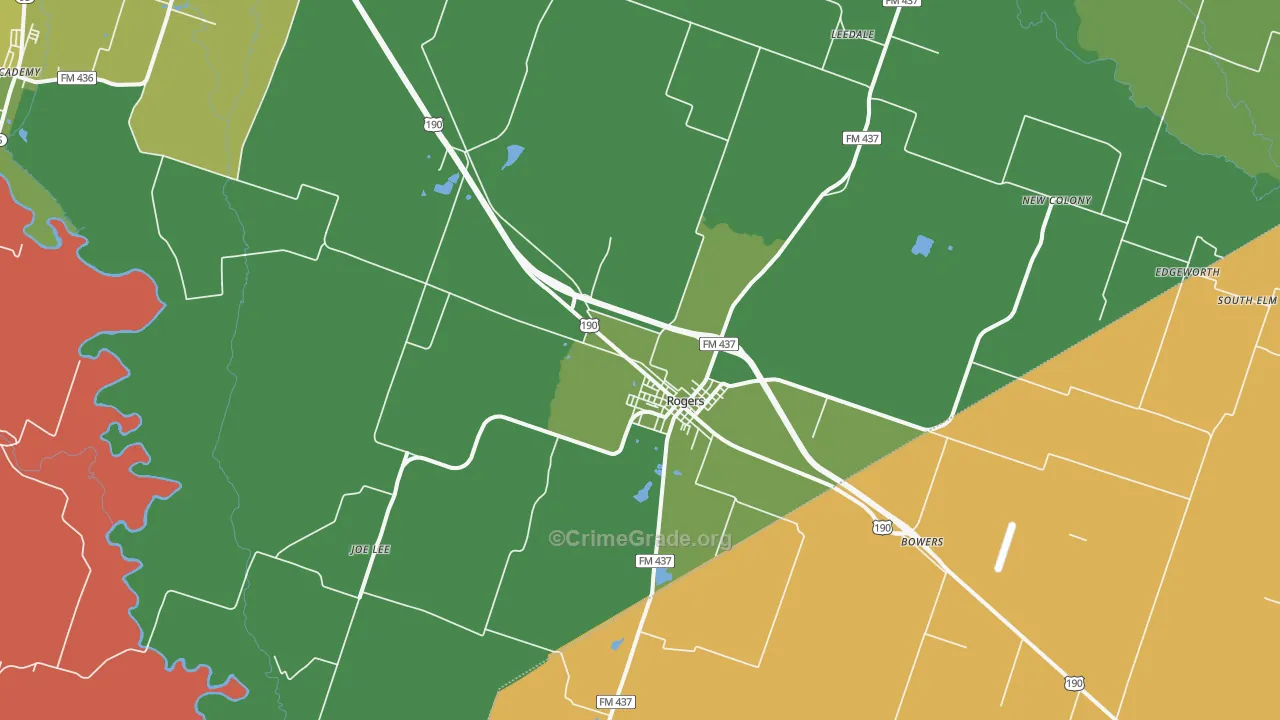 76569, TX Map of Theft Rates