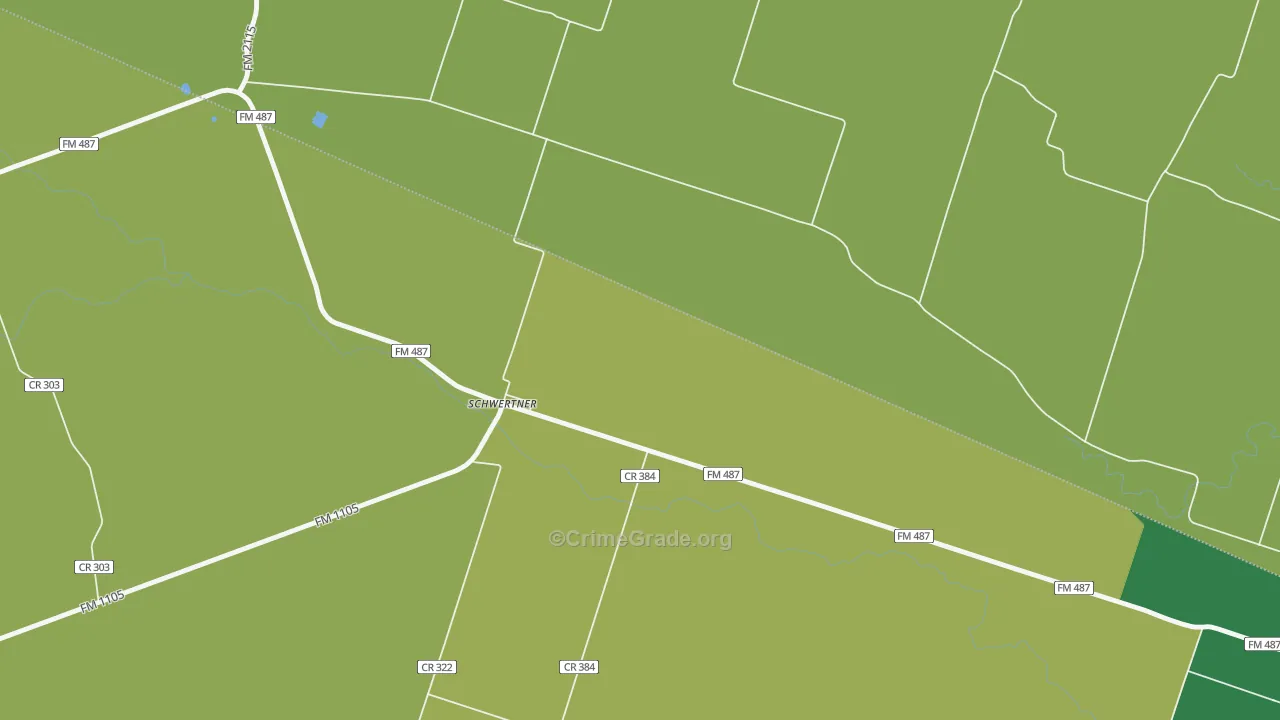 76573, TX Map of Theft Rates