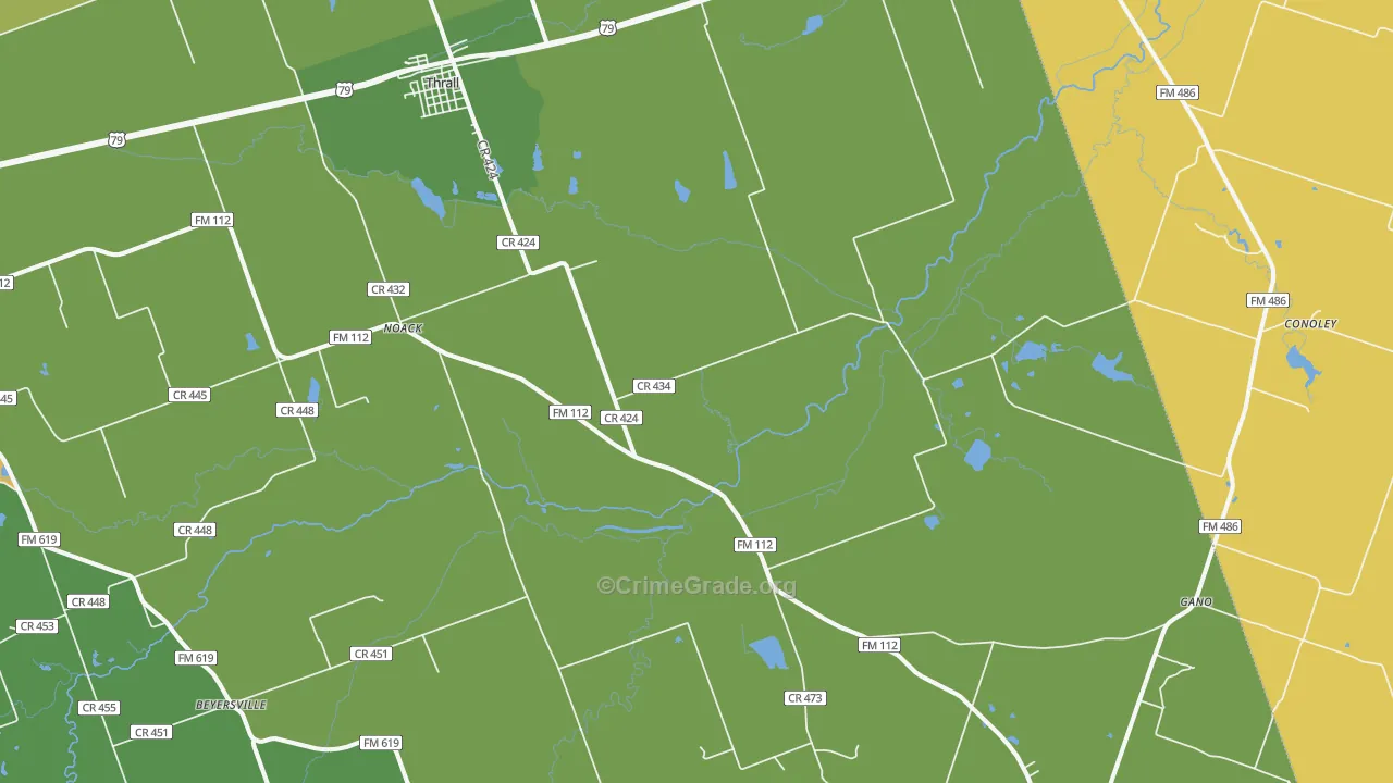 76578, TX Map of Theft Rates