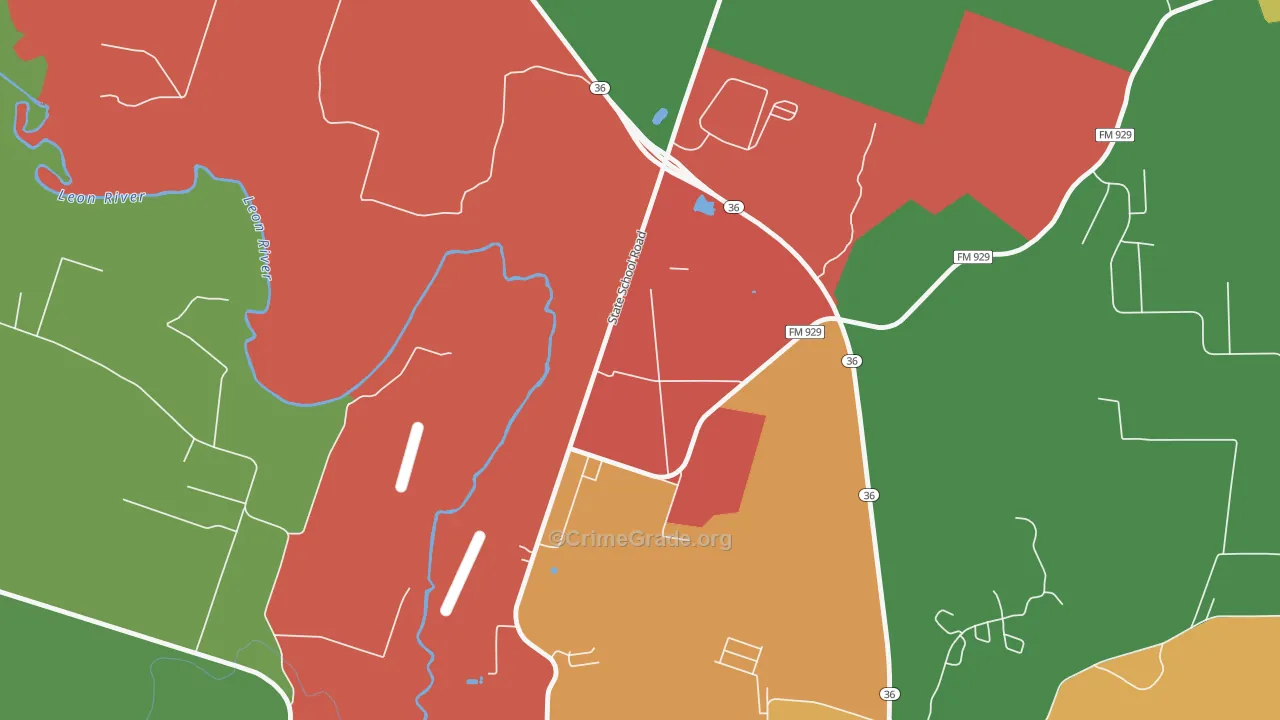 76599, TX Map of Theft Rates