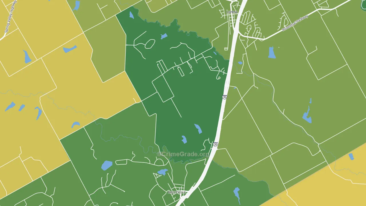 76630, TX Map of Theft Rates