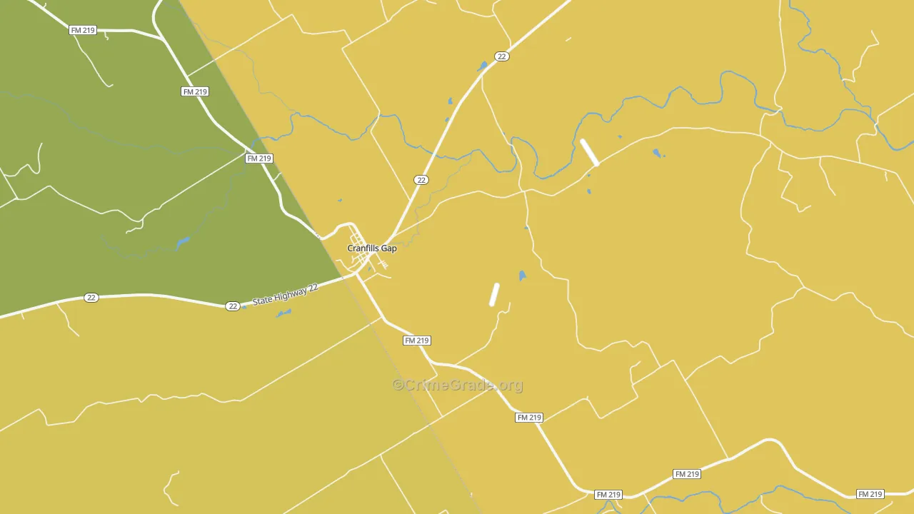 76637, TX Map of Theft Rates