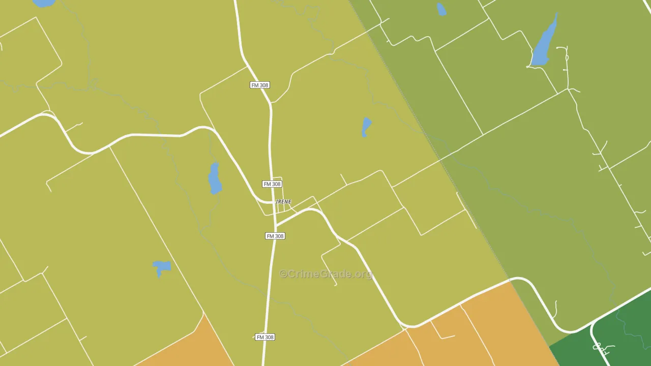 76650, TX Map of Theft Rates