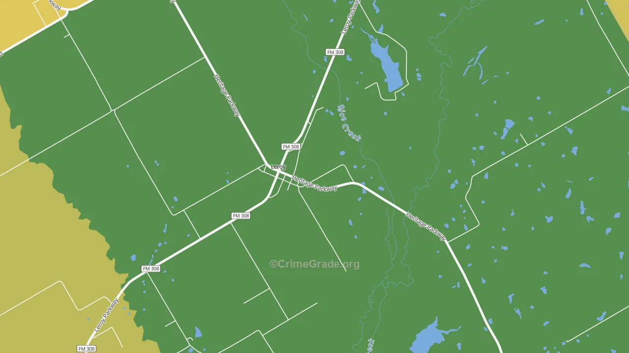 76654, TX Map of Theft Rates