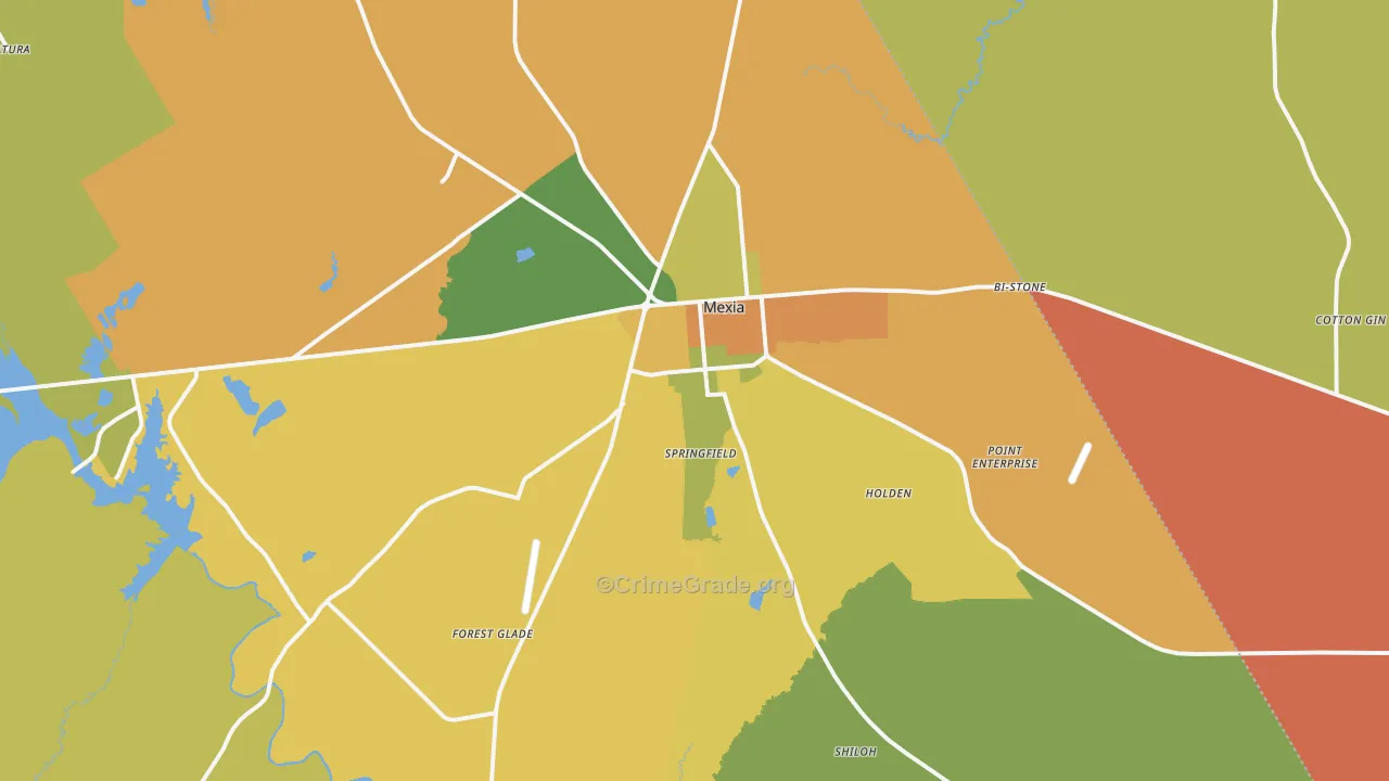 76667, TX Map of Theft Rates