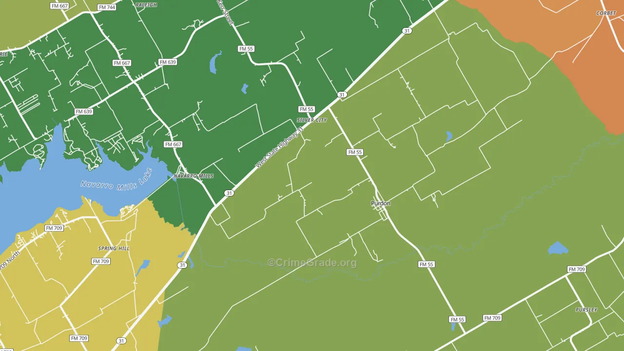 76679, TX Map of Theft Rates