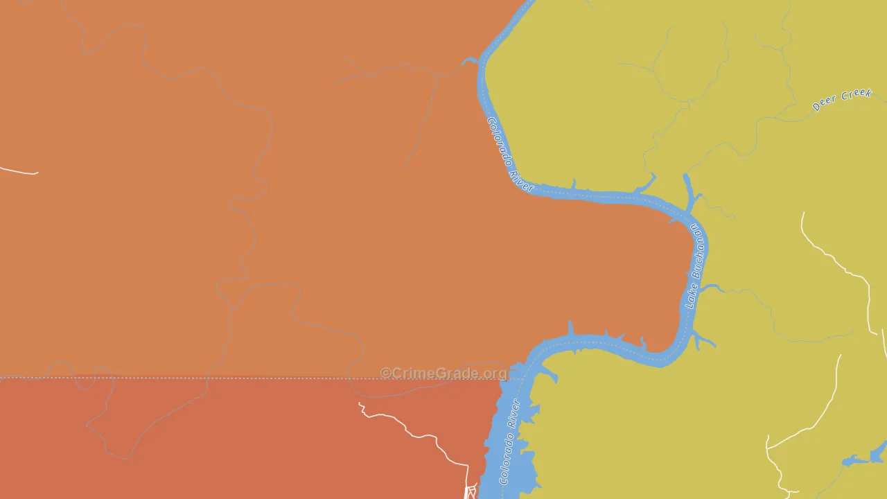 76824, TX Map of Theft Rates