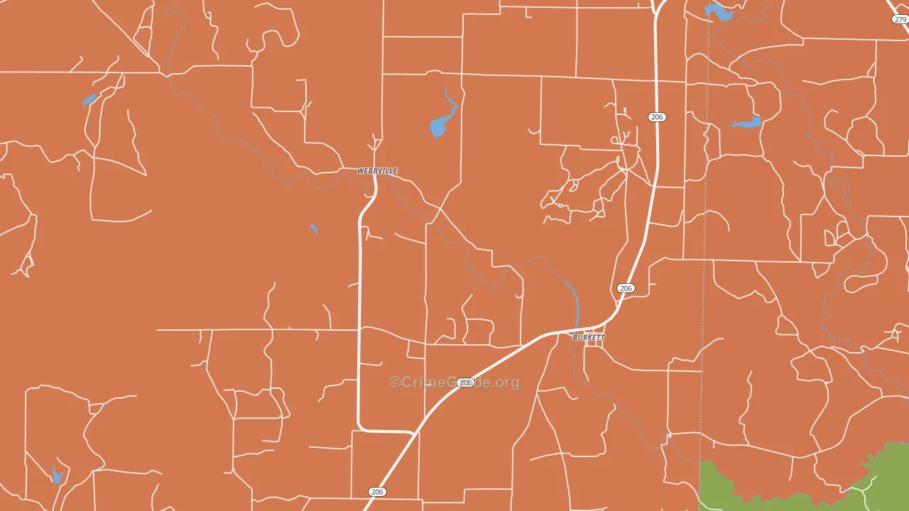 76828, TX Map of Theft Rates