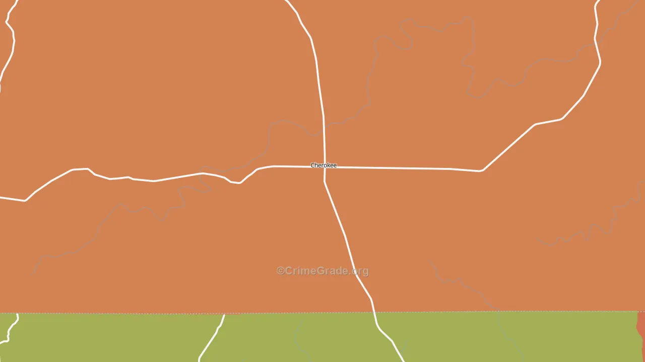76832, TX Map of Theft Rates