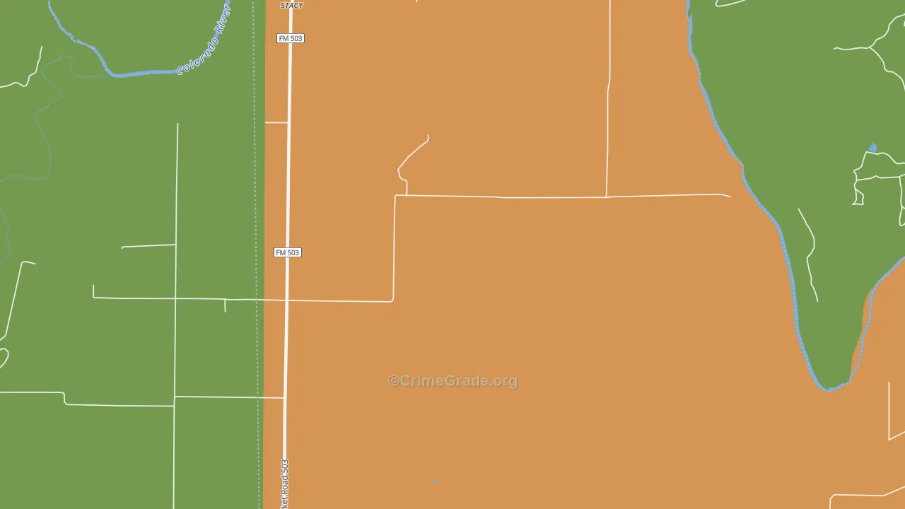 76836, TX Map of Theft Rates