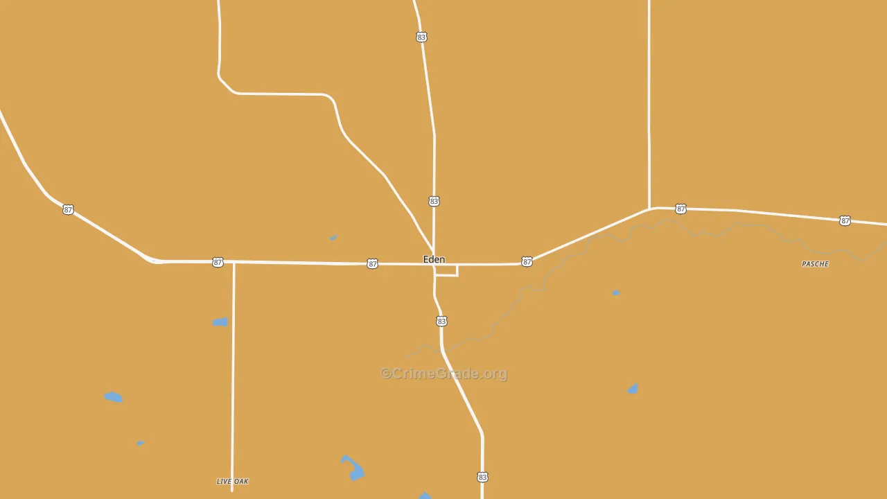 76837, TX Map of Theft Rates