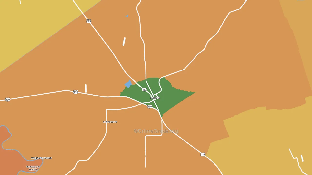 76853, TX Map of Theft Rates