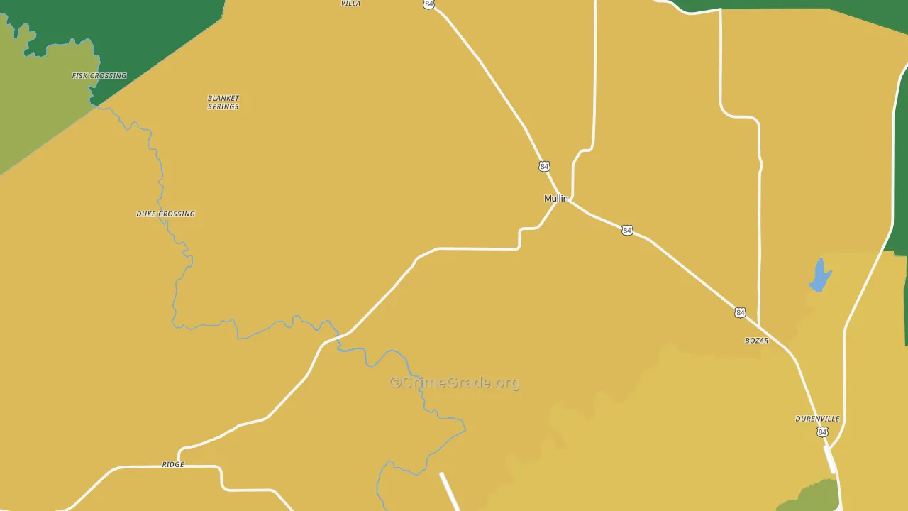 76864, TX Map of Theft Rates