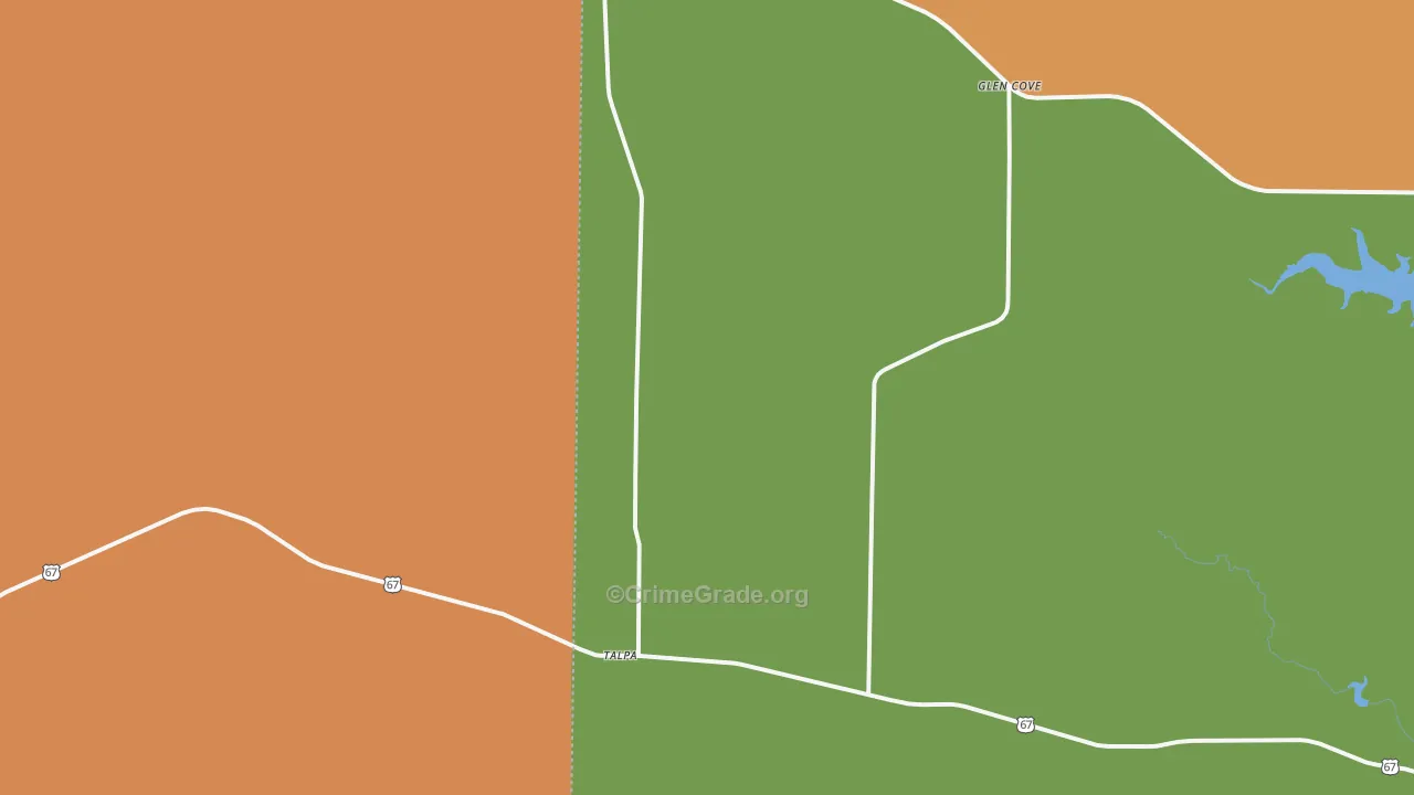 76882, TX Map of Theft Rates