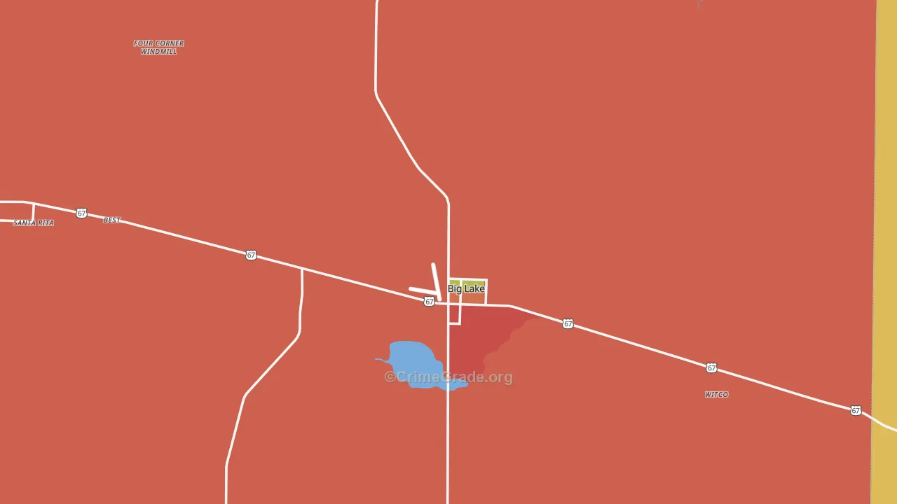 76932, TX Map of Theft Rates