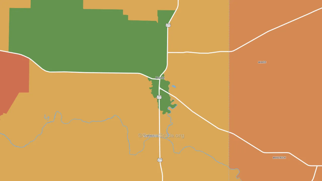 76933, TX Map of Theft Rates