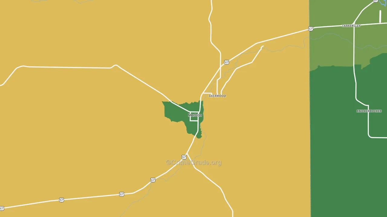 76941, TX Map of Theft Rates