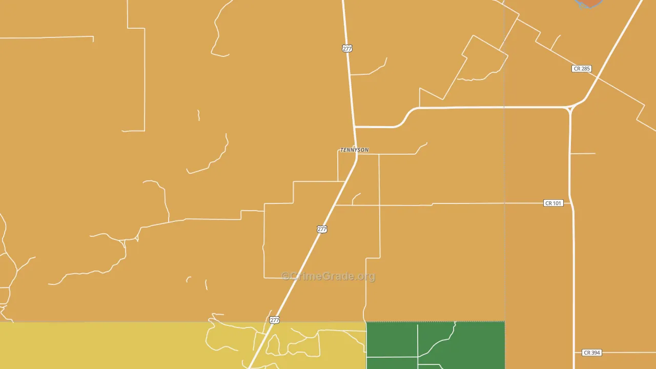 76953, TX Map of Theft Rates