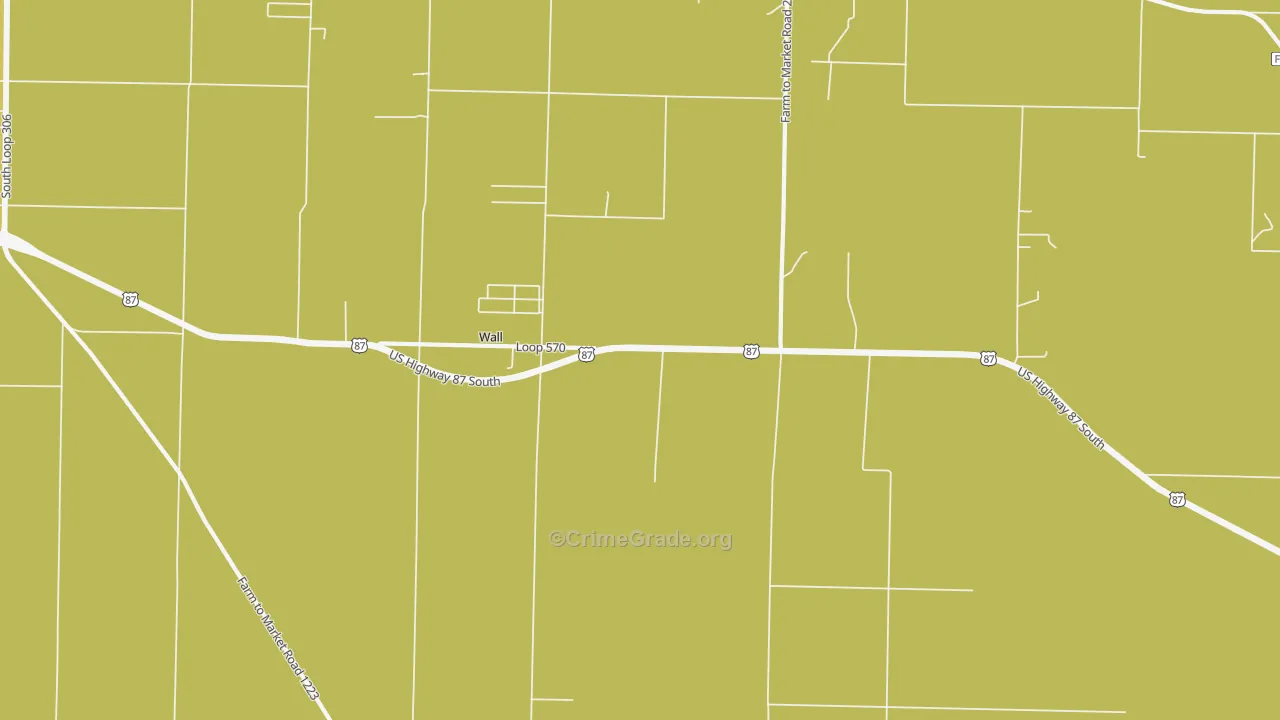 76957, TX Map of Theft Rates