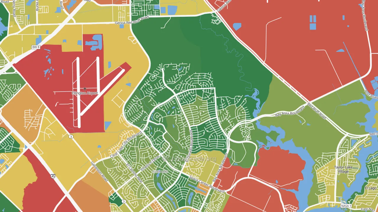 77059, TX Map of Theft Rates