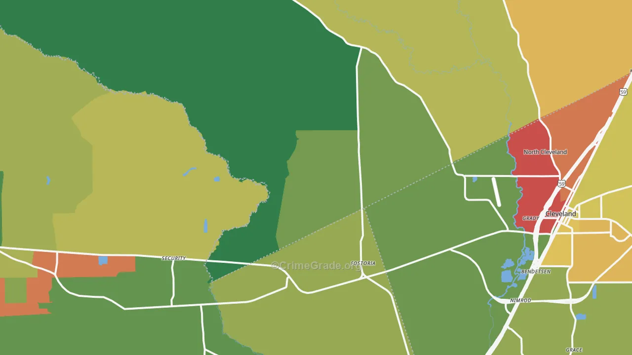77328, TX Map of Theft Rates