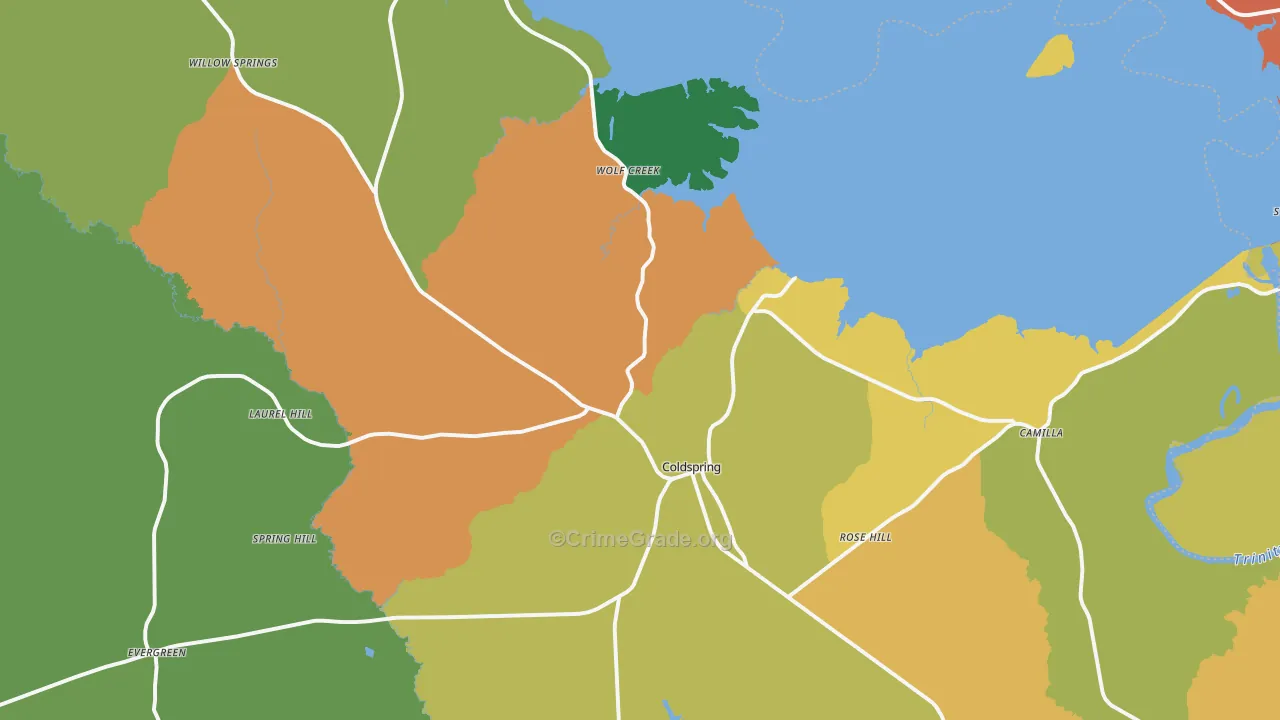 77331, TX Map of Theft Rates