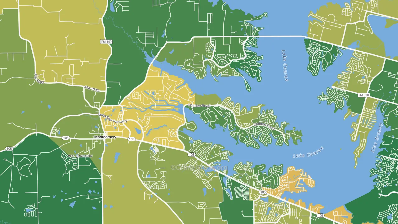 77356, TX Map of Theft Rates