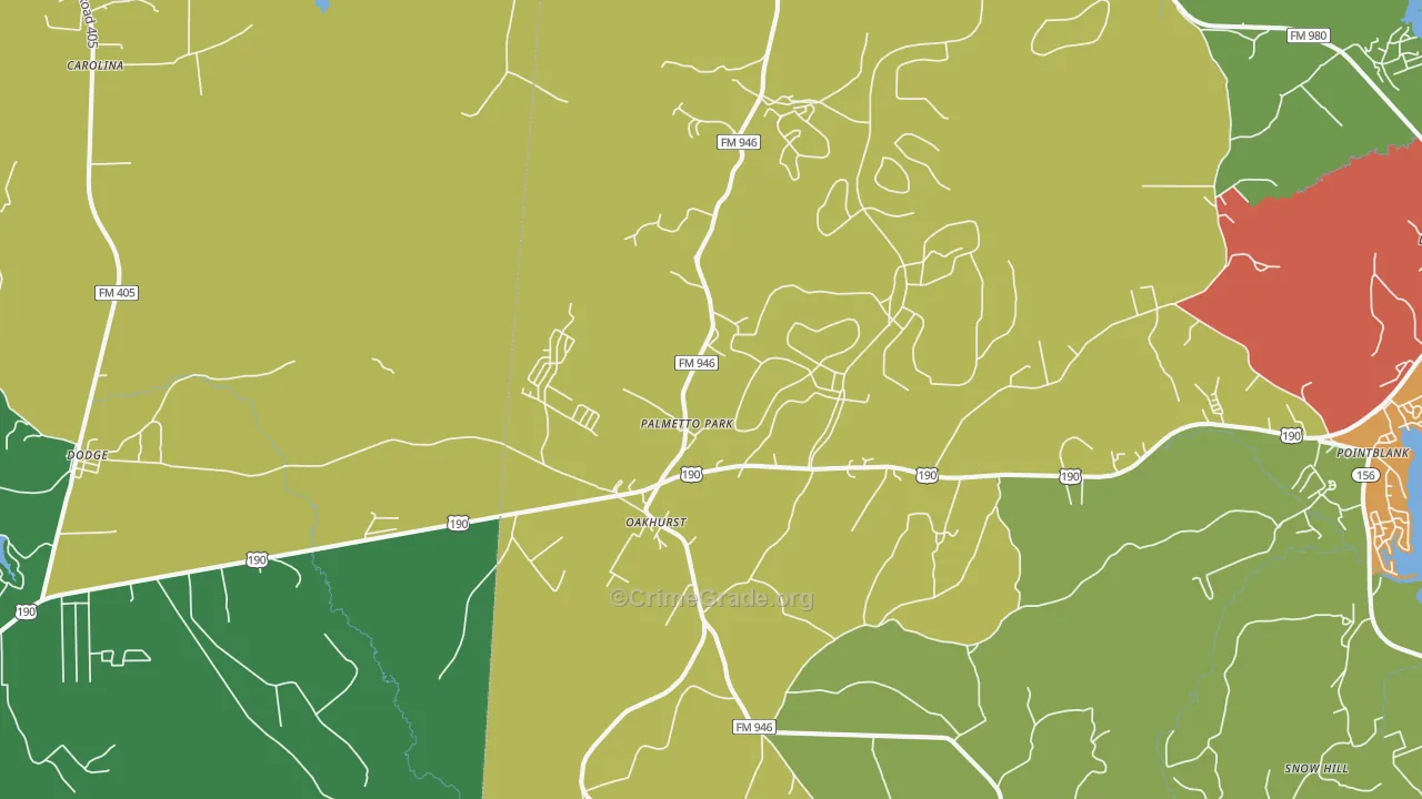 77359, TX Map of Theft Rates