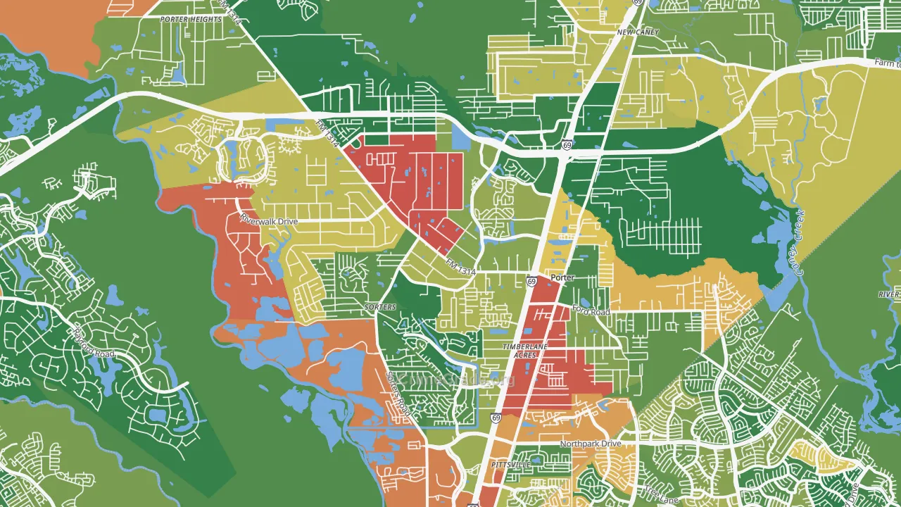 77365, TX Map of Theft Rates