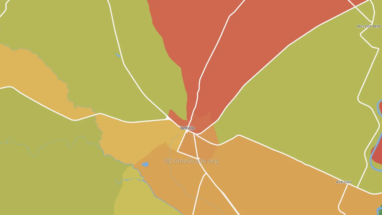 77418, TX Map of Theft Rates