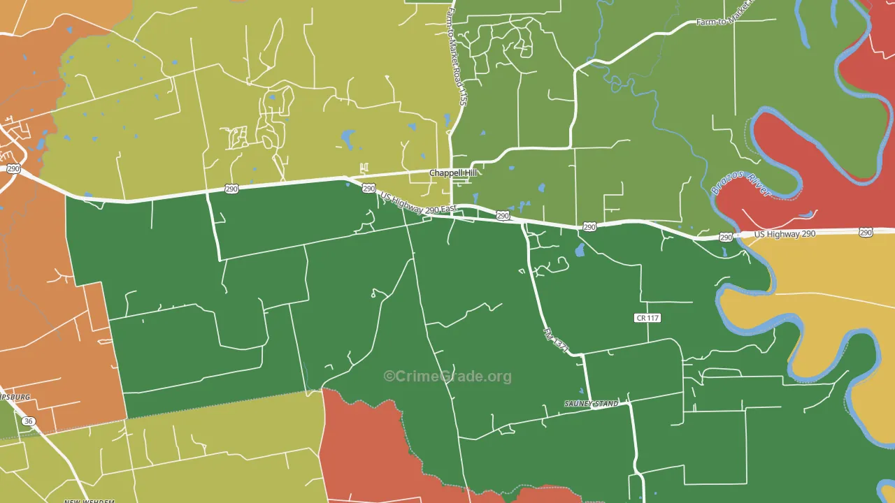 77426, TX Map of Theft Rates