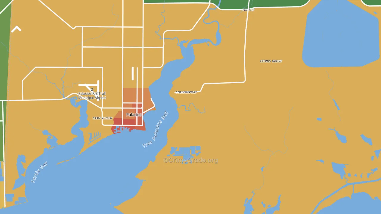 77428, TX Map of Theft Rates