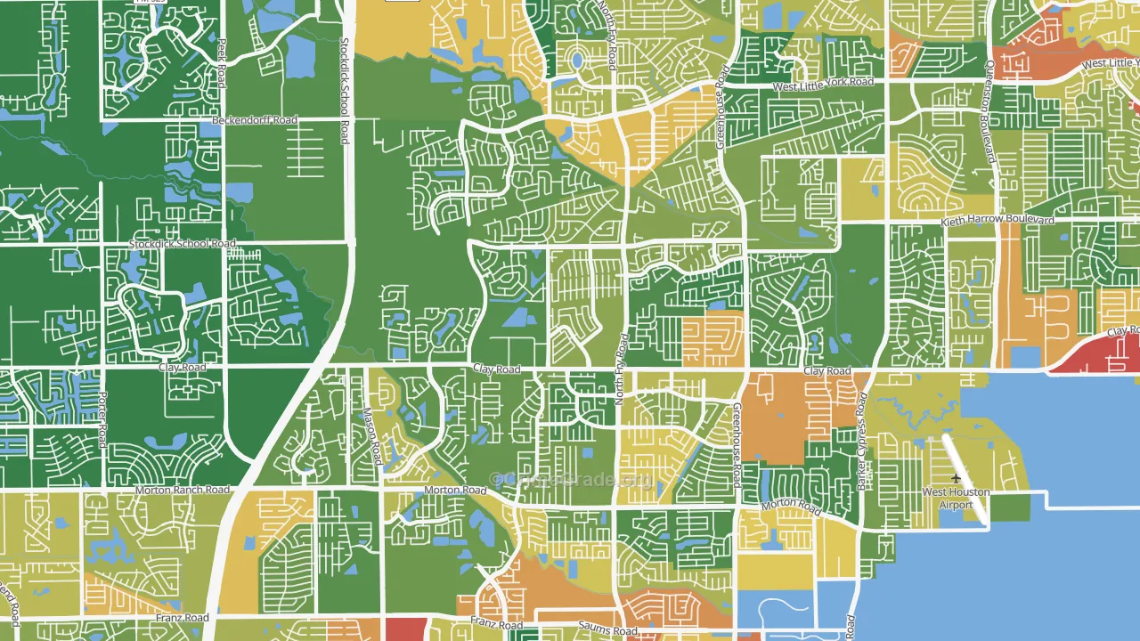 77449, TX Map of Theft Rates