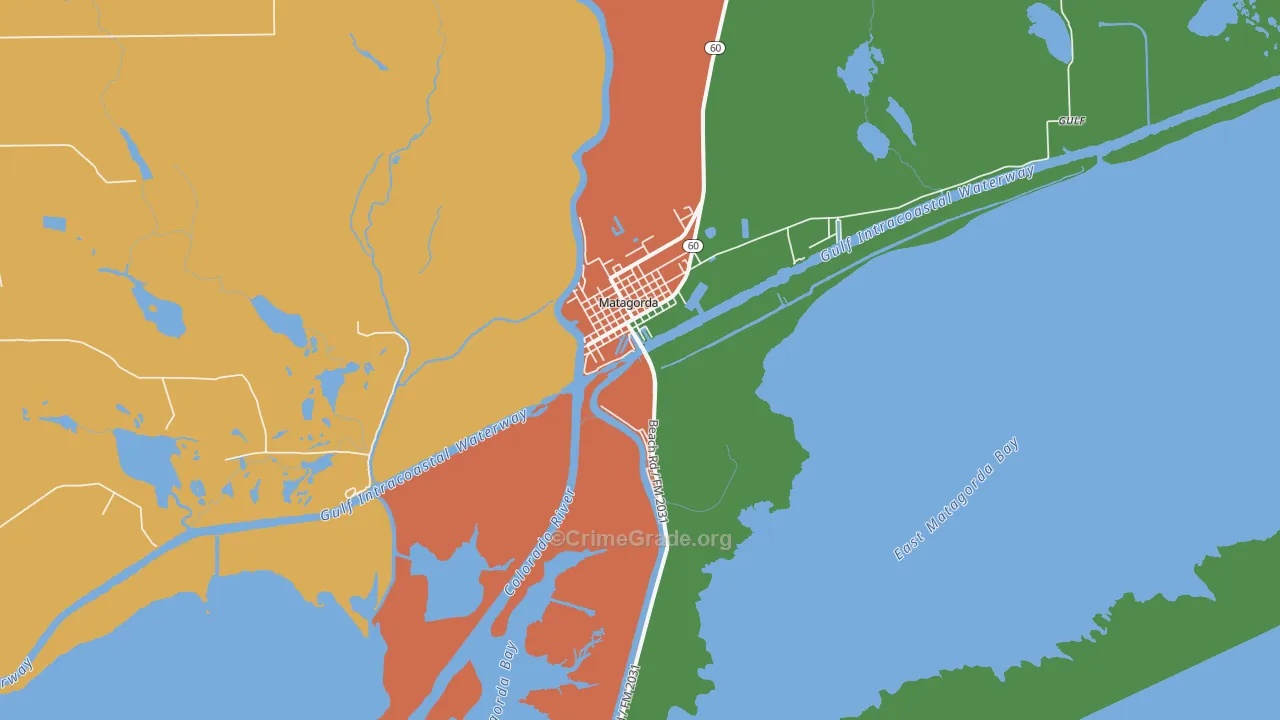 77457, TX Map of Theft Rates