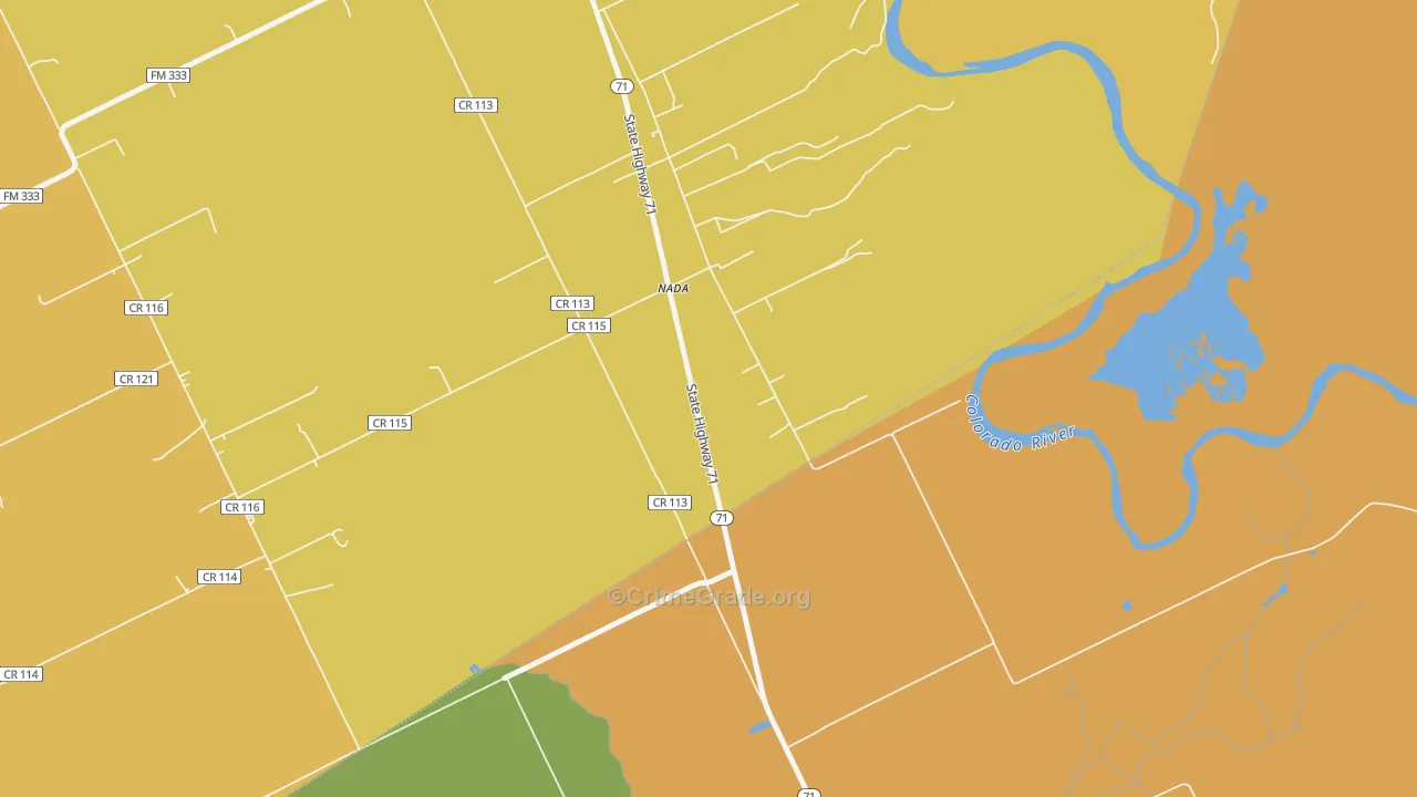 77460, TX Map of Theft Rates