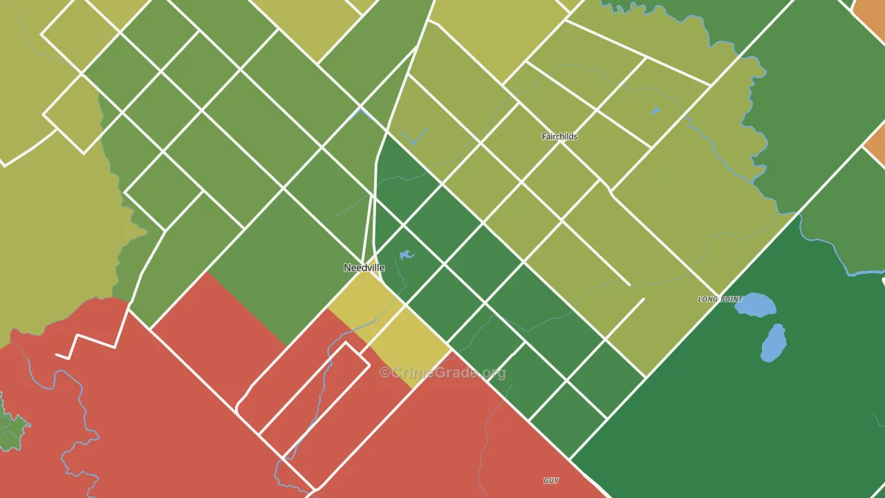 77461, TX Map of Theft Rates