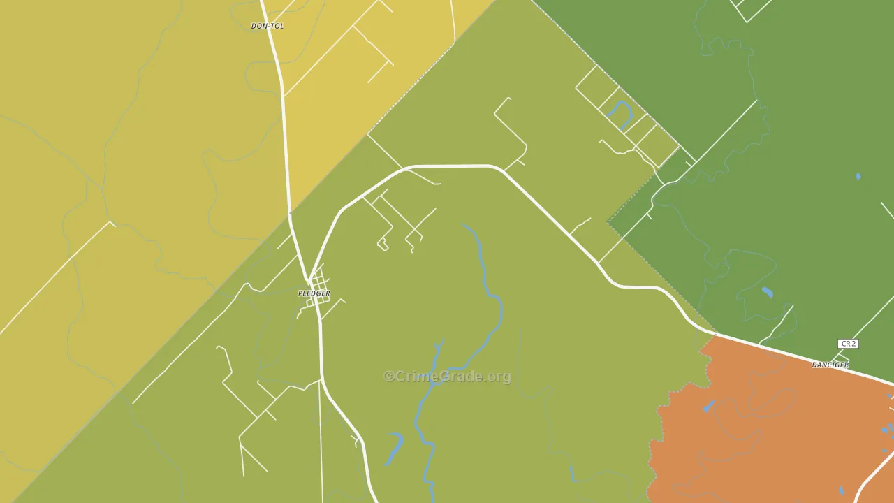 77468, TX Map of Theft Rates