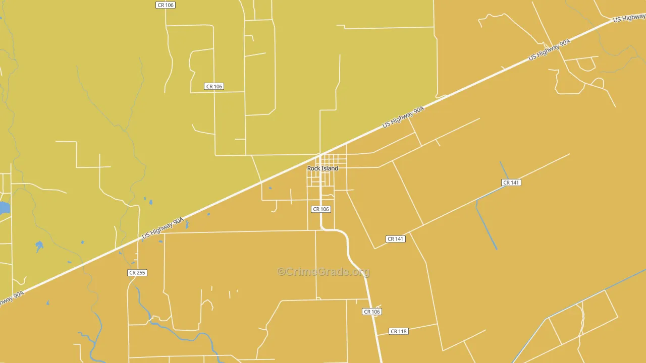 77470, TX Map of Theft Rates
