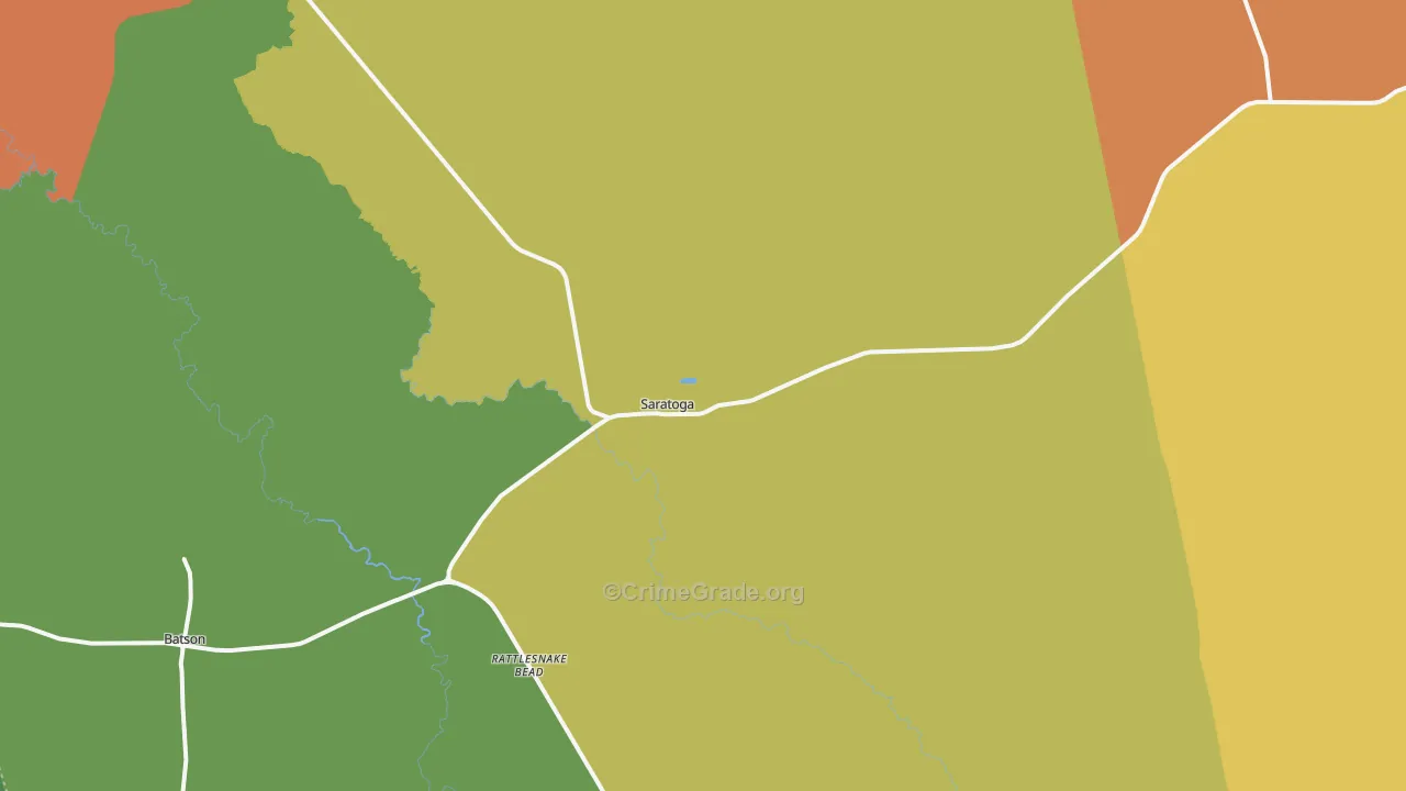 77585, TX Map of Theft Rates