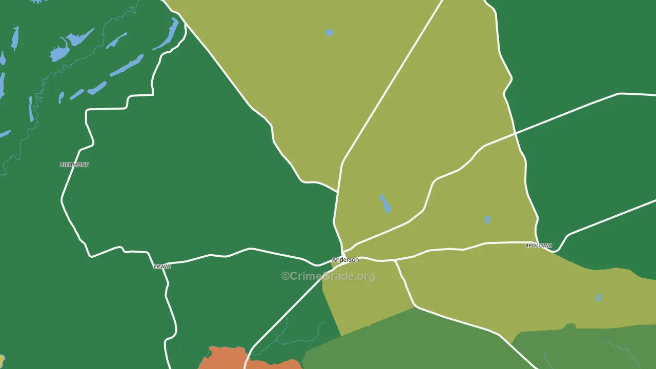 77830, TX Map of Theft Rates
