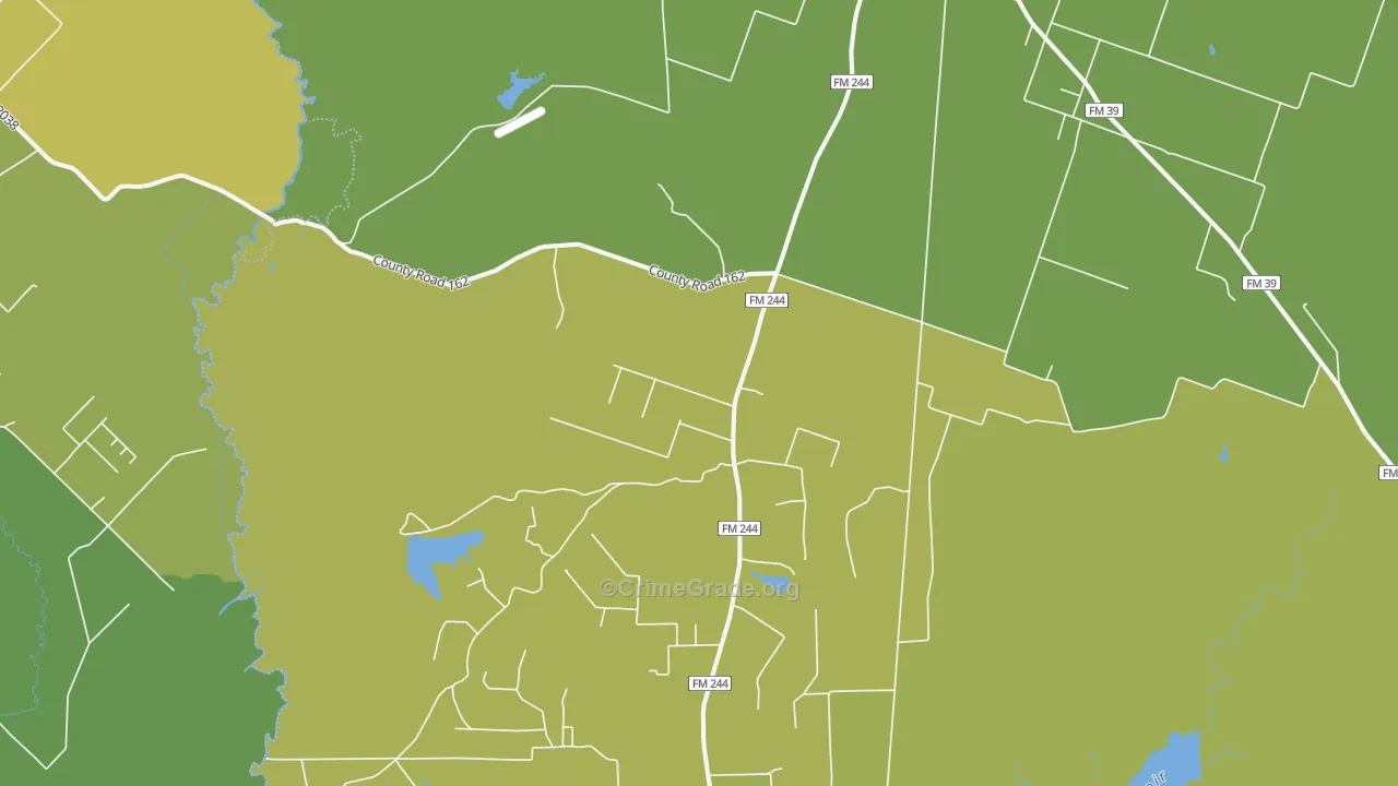77861, TX Map of Theft Rates