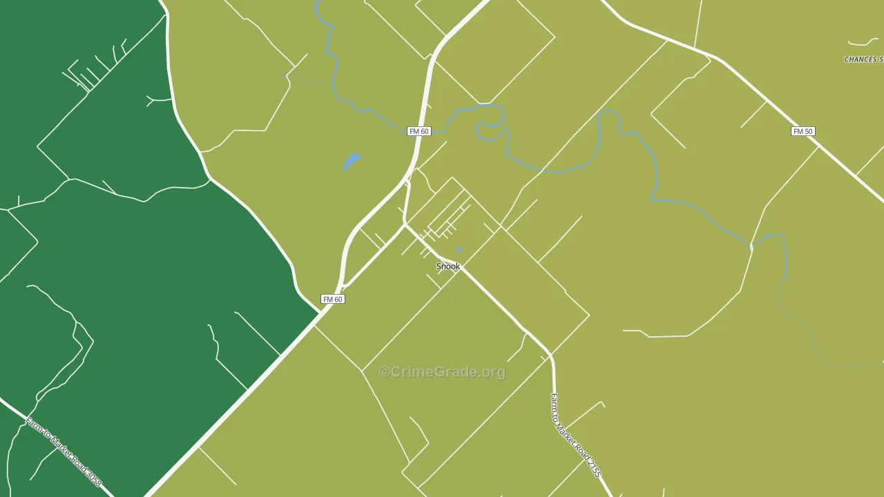 77878, TX Map of Theft Rates