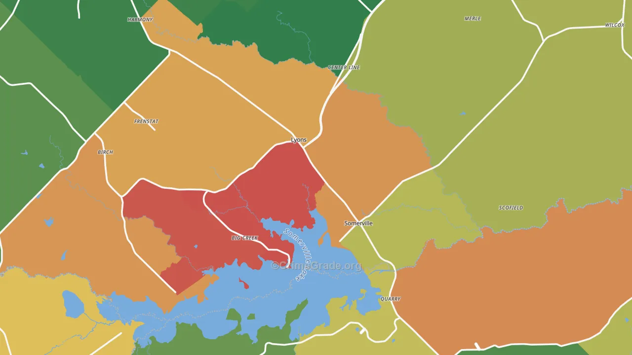 77879, TX Map of Theft Rates