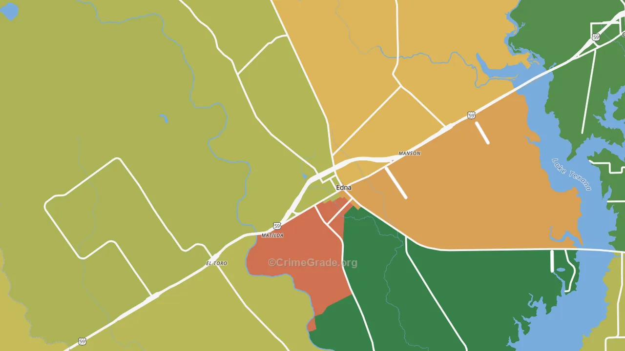 77957, TX Map of Theft Rates